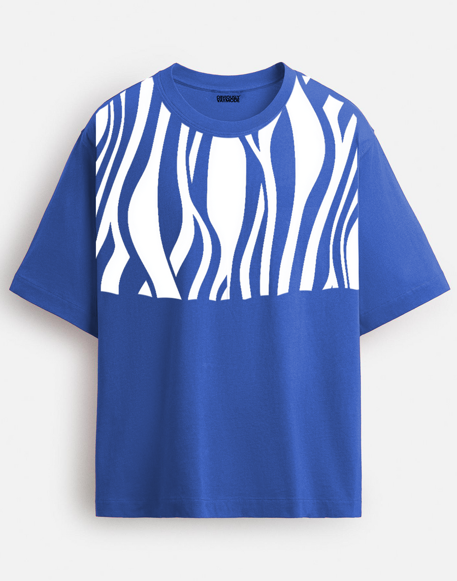 Wildfire Stripe Tee - blue