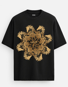 Gold horse