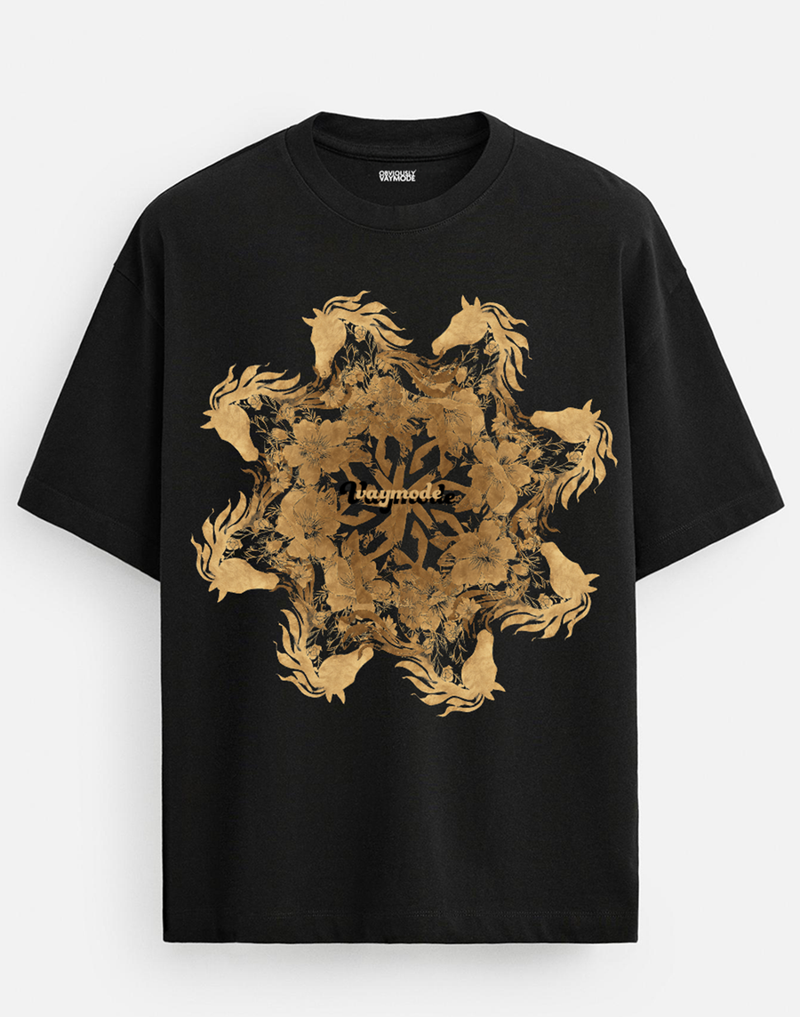 Gold horse