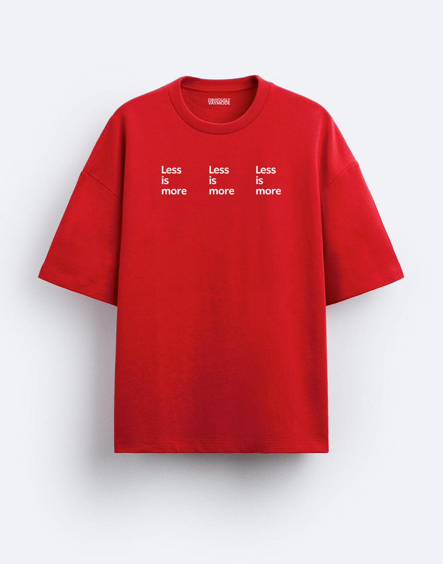 Less is more