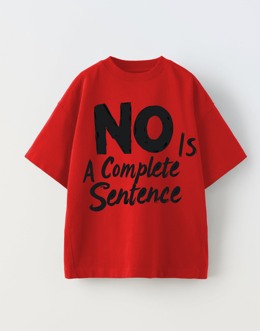 No is a complete sentence